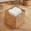 cube de rangement en jacinthe d'eau pour l'organisation de la chambre 2