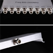 Radio Frequency Signal Divider 380-2500MHz 8 Ways Output Power Splitter Dividing Connector