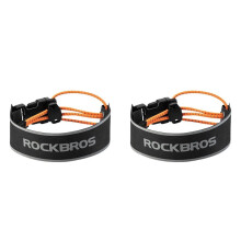 2X ROCKBROS Bike Ankle Leg Strap Cycling Trouser Strap Outdoor Sports Jogging MTB Cycling Equipment Adjustable Arms Band