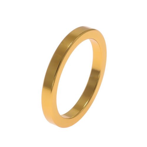 (Gold, M) Smooth Delay Cock Ring for Couples - 50 Chars