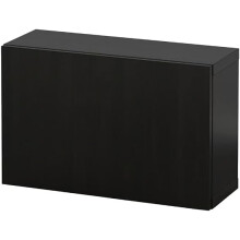 IKEA BESTÅ Wall Cabinet-Black Brown 60x22x38cm