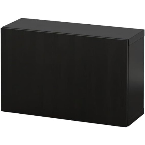 IKEA BESTÅ Wall Cabinet-Black Brown 60x22x38cm