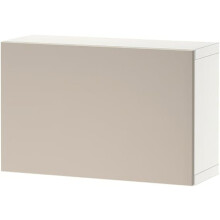 IKEA BESTÅ Wall Cabinet-Grey Beige 60x22x38cm