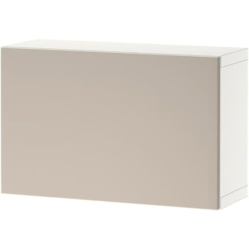 IKEA BESTÅ Wall Cabinet-Grey Beige 60x22x38cm