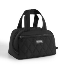 (Black) Insulated Lunch Tote - Large Capacity Work & School Bag