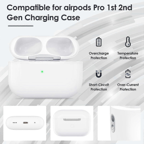 Compatible With AirPods Pro 2nd Charging Case,Wireless Charging Case Replacement for AirPod Pro Case,Support for Bluetooth Sync Button 1