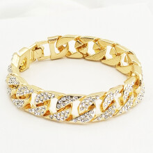 (Gold) Platinum Plated Copper Bracelet - Durable & Comfortable