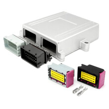 1 Satz 48-Poliger Silberner ECU-Gehäuse-Aluminium-Stecker für Kfz-Bordsteuergerät-Leiterplattenanschluss