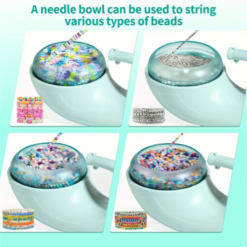 Electric Automatic Bead Stringing Machine for Quickly Stringing Beads,Beading Machine for Making Bracelets Necklace