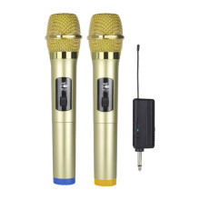 1 Bis 2 Drahtlose Mikrofone mit Wiederaufladbarem Empfänger, Dynamisches UHF-Handmikrofon für Partys, Kirchen, Shows und Meetings