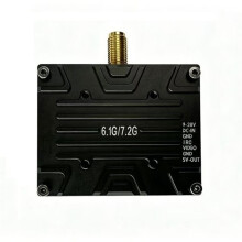 7.2G 7W VTX 64CH 7000mW FPV Video Audio Transmitter 6.1G-7.2G NTSC/PAL 9-28V for FPV Long Range RC Drone