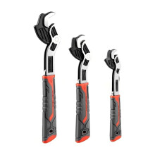 Pipe Wrench Set 6" 8" 10", Self Adjusting Wrench, Plumbers Wrench with Self Tightening Functionfor 9/32"-1 3/8"(7-35mm)