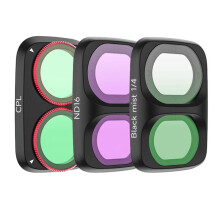 Objektivfilter-Kit für für Osmo Pocket 4P Verstellbarer CPL+ND16+1/4 Schwarzer Weicher Nebel-Filter Kamera Natürlicher Filter