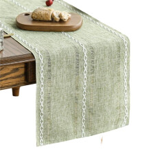 Table Flag Straight Tea Table Tea Mat, High-End Hollow Design Tea Mat, Approximately 13x72 Inches