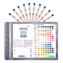 120pcs 16in1 Aquarium Test Strips Freshwater PH Water Quality Test Kit(Includes Test Tube + Dropper)