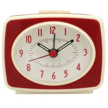 Vintage Fluorescent-Hand Clock, Nostalgic-Style Clock, Analog Bedside Clock, Perfect for Home Decor