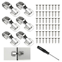Soft-Close Hinges (90 Screw-) with Hydraulic Damper Furniture Hinges for Kitchen Cabinets,Cupboards,Wardrobes