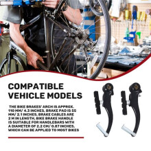 Mountain Road Bike V Brake Kit Bike Front Rear V Brake Set Mountain Bike Brake Replacement for Most Bicycle Road Brakes