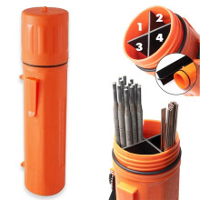 Welding Rod Storage Tube Electrode Rod Storage Tools Holds 35cm Electrodes, Internal Dividers Electrode Protection Box