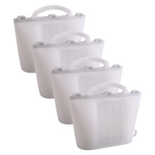Fresh-Keeping Bag Food-Grade Self-Sealing Food Storage Bag Reusable Kitchen Tool for Freezer Snack Fruit Meal Prep, 4PCS