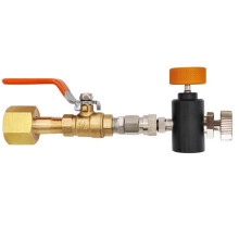 Soda CO2 Cylinder Tank Refill Adapter for , Soda Stream Filling Station with Valve, W21.8-14 or CGA320 B