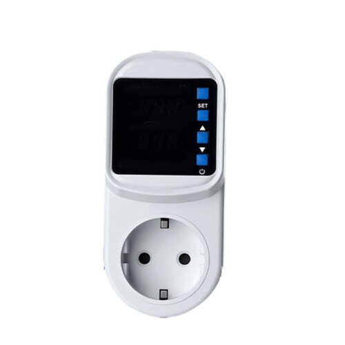 220V Adjustable Voltage Current Protector Plug with LED Display, over Under Voltage Protection Socket EU PLUG