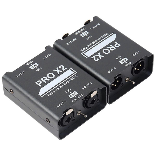 2-Wege-Audio-Isolator, XLR 6,5, Permalloy-Isolator 2