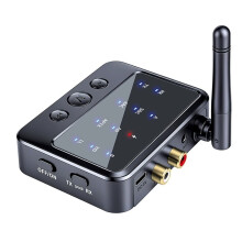Bt 6.0 Receiver Transmitter AptX HD/LL AAC Low Latency AAC 3.5mm AUX Jack Wireless Audio Adapter for Airplane PC TV