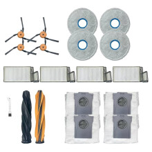 Pour X60 Max Ultra Pièces de Rechange Brosse Latérale Principale Filtre HEPA Sac à Poussière Accessoires pour Aspirateur Robot (19 Pièces)