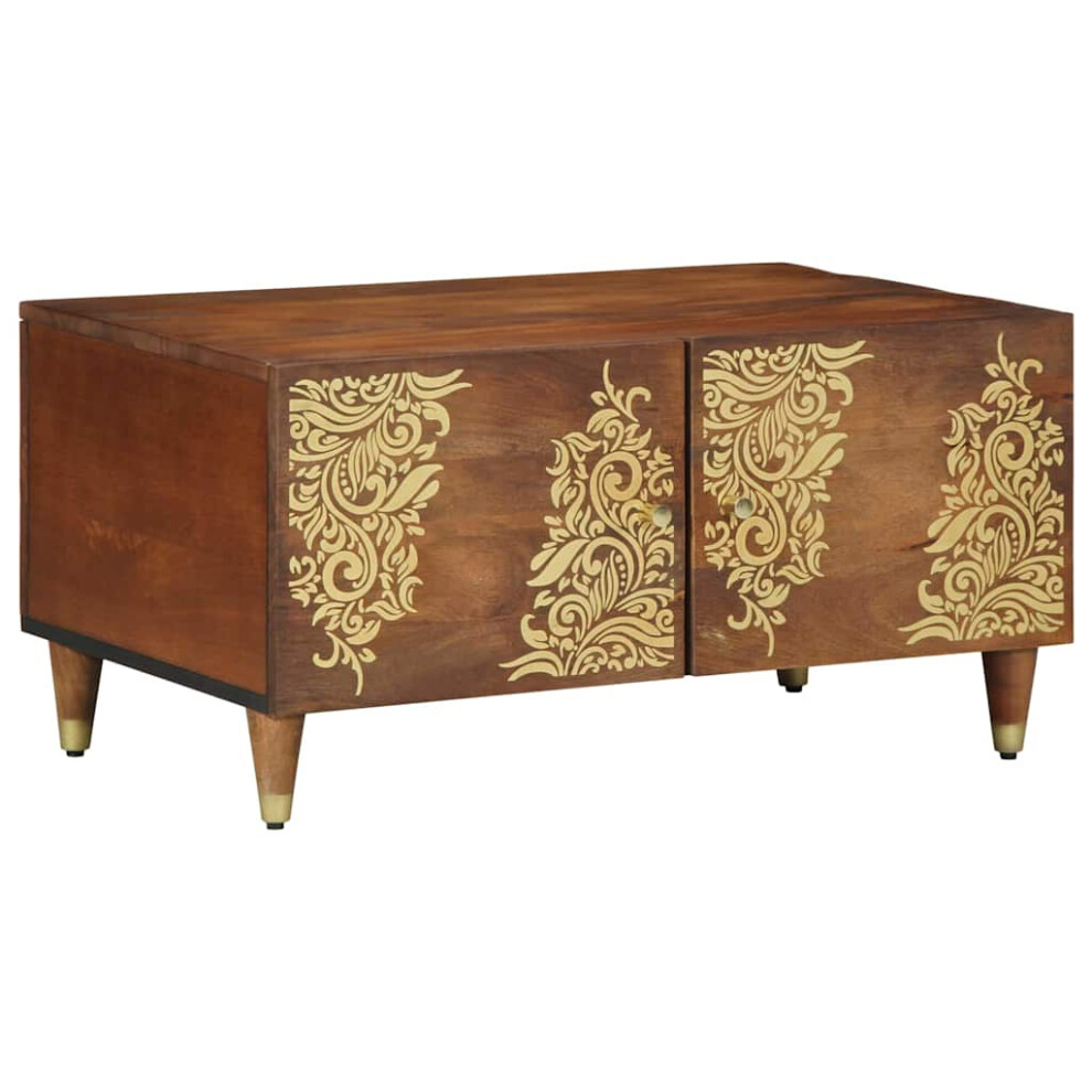 Vidaxl Coffee Table Honey Brown 80 X 50 X 40 Cm Solid Mango Wood