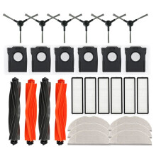 Accessoires pour Aspirateur pour pour Mova S20 Ultra: Rouleau Principal, Brosse Latérale, Filtre HEPA, Chiffon de Nettoyage, Sac à Poussière