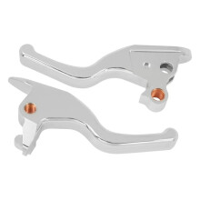 Motorcycle Brake Clutch Levers 3 Fingers Short Levers for Softail Breakout Fat Boy Low Rider FXBB 18-24 Chrome