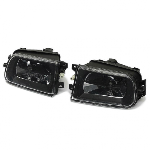 Compatible With 2x Front Driving Bumper Fog Light Lamp for BMW E39 528i Black 1