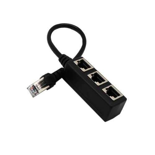 Rj45 Ethernet Connector Splitter 1 To 3 Sockets Internet Cable 5 6 7 Adapter 2