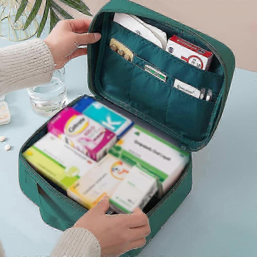 New Zippered First Aid Bag Medication Organizer Emergency Pouch Carrier 2