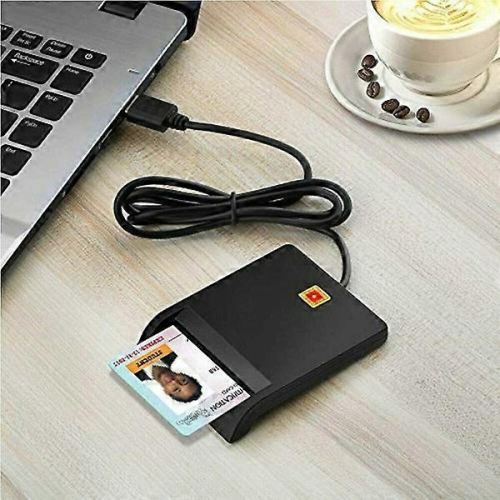 Lettore di smart card USB 2.0, lettore di schede SIM e ID portatile 1