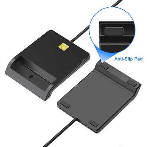 Lettore di smart card USB 2.0, lettore di schede SIM e ID portatile 2