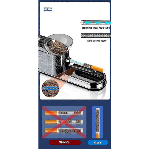 Portable Automatic Cigarette Roller Machine for 8mm Filtered Cigarettes by a Household Electric Injector Maker 2