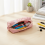 (Pink) Large Zipper Pencil Case - Polyester School Organizer 6
