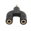 2X U Type Adapter Dual 3.5 MM Headphone Plug Audio Cables Splitter Microphone 2 in 1 Swivel Connector for Android 5