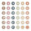 Boho   Spots for Classroom - 36pcs Number Stickers Dots for Classroom Floor Decals 1