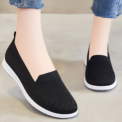(Black, 36) Breathable Women\'s Walking Shoes for Elderly