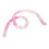 Biegsames Haargummi Tie Dye Pink 1