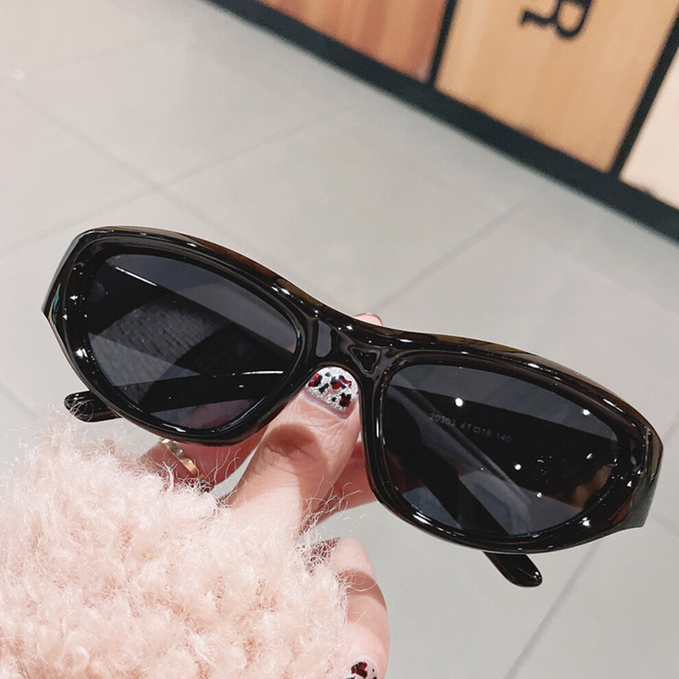 Roc-Electron (Black Frame Black Gray Film) Uv Cat Eye Sunglasses For Men & Women