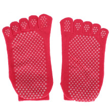 Pilates-Zehensocken, Baumwolle, rutschfest, Damen
