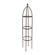 Trellis obelisk metaal bruin 190 cm