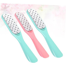 Conjunto de ferramentas de cuidado das unhas 3pcs duplo-lateral manicure arquivo tira de aço inoxidável arquivo das unhas