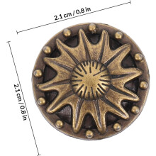 20pcs Cartoon Bronze Wallet Buckle Snap Buttons Set com base, liga de zinco Fixadores botão de fecho