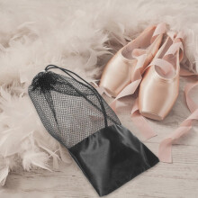 Saco de armazenamento de sapatos de dança 2pcs Saco de sapatos de balé Malha respirável para a prática Recital Viagem organizada e fresca
