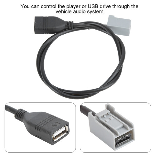 Mitsubishi Lancer USB Audiokabel 62cm 09